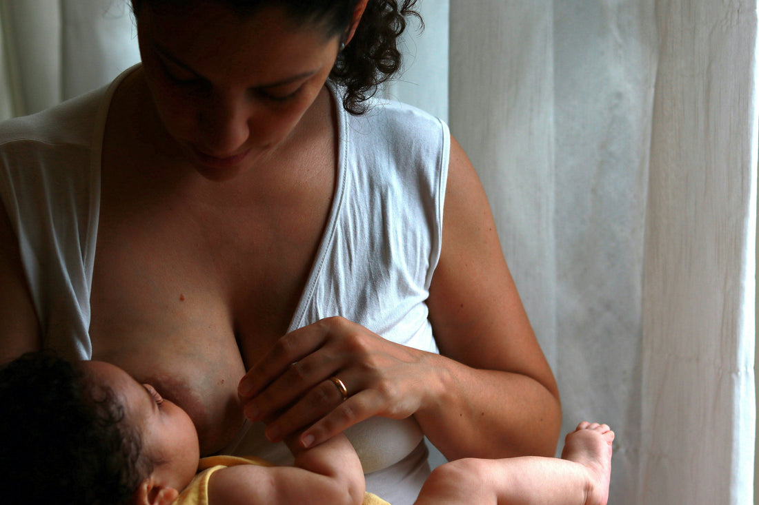 Nursing breastfeeding mother and baby